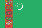 Флаг Туркменистан